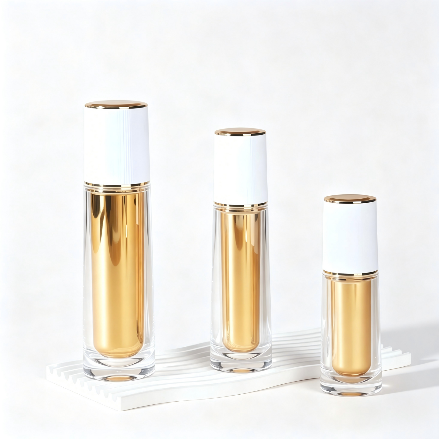 Luxury Acrylic Skincare Packaging Set | OEM Cosmetic Bottles & Jars
