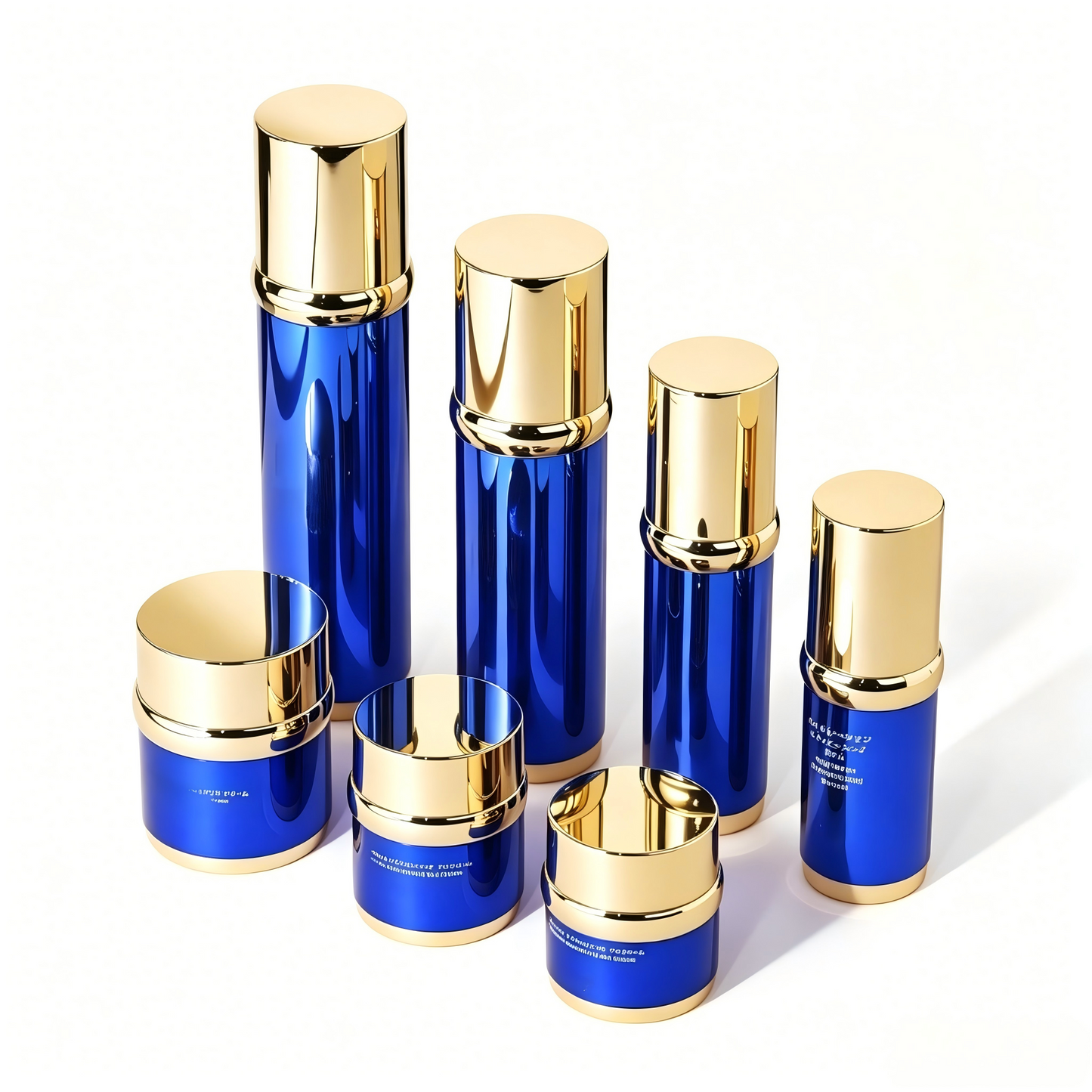 Acrylic Toner Lotion Bottle & Cream Jar Set | OEM Skincare Packaging