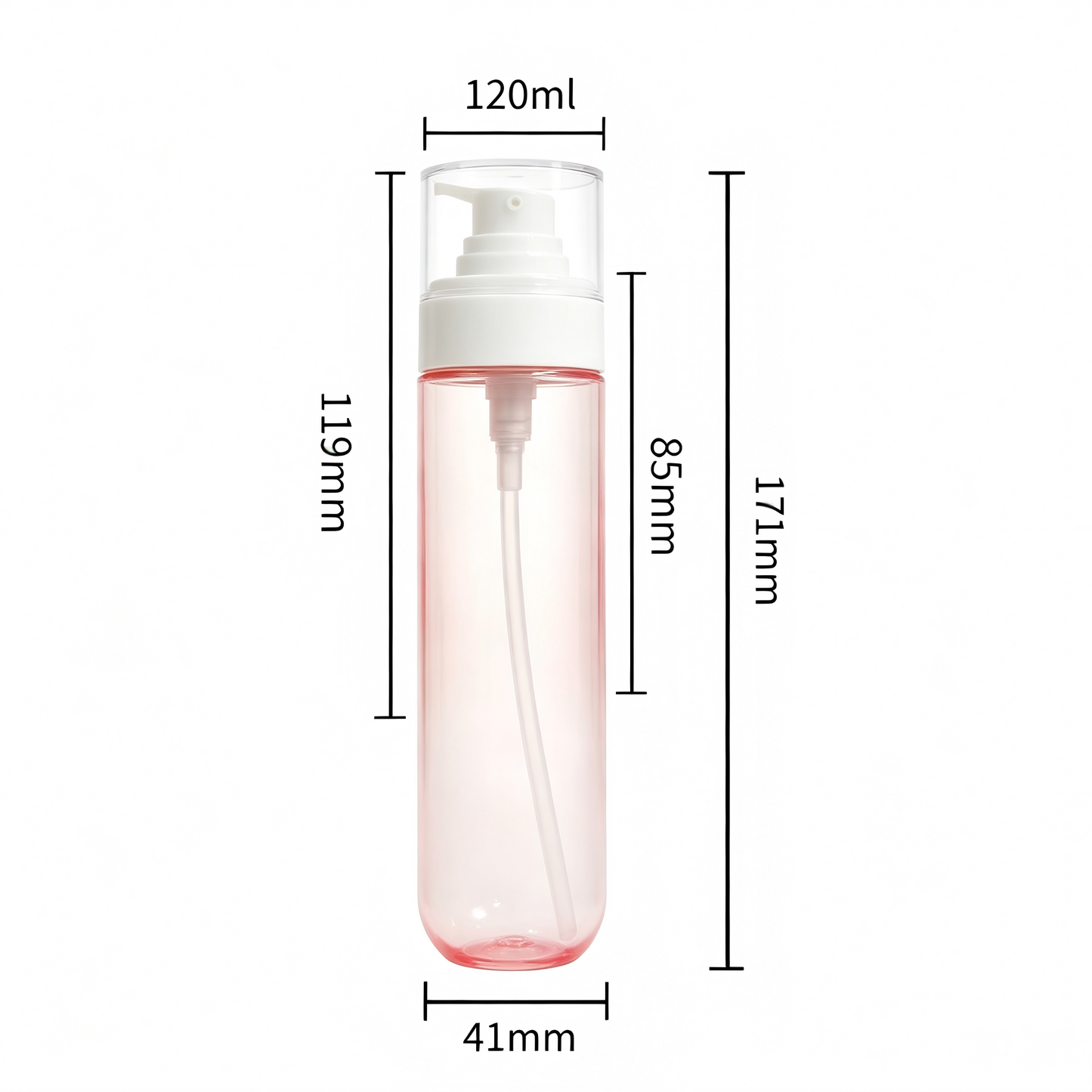 120ml Inverted Lotion Bottle | PET Cosmetic Dispenser Travel Refillable Container