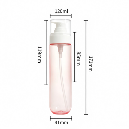 120ml Inverted Lotion Bottle | PET Cosmetic Dispenser Travel Refillable Container
