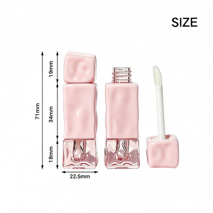 Square Lip Gloss & Lip Mud Tube – Cloud Texture | ABS+AS | 71mm