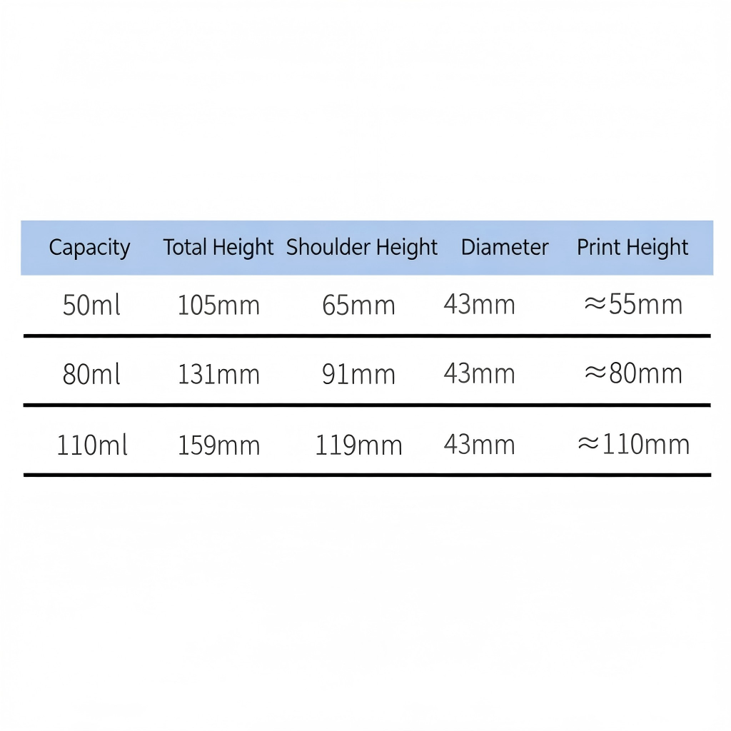 50ml 80ml 110ml Twist-Lock Airless Pump Bottle | Vacuum Serum Lotion Dispenser | OEM