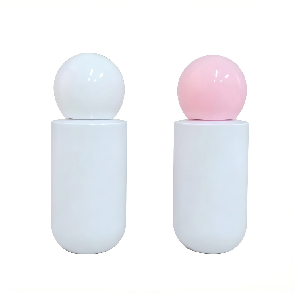 100ml Round Ball Cap PET Spray Bottle | Mist Sprayer for Toner Sunscreen Travel Refill | OEM