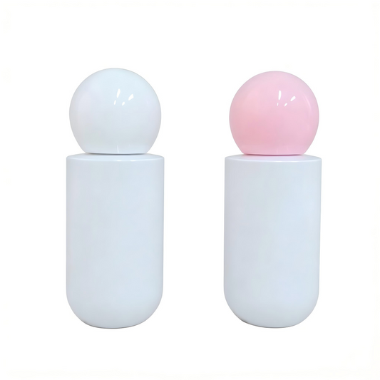 100ml Round Ball Cap PET Spray Bottle | Mist Sprayer for Toner Sunscreen Travel Refill | OEM