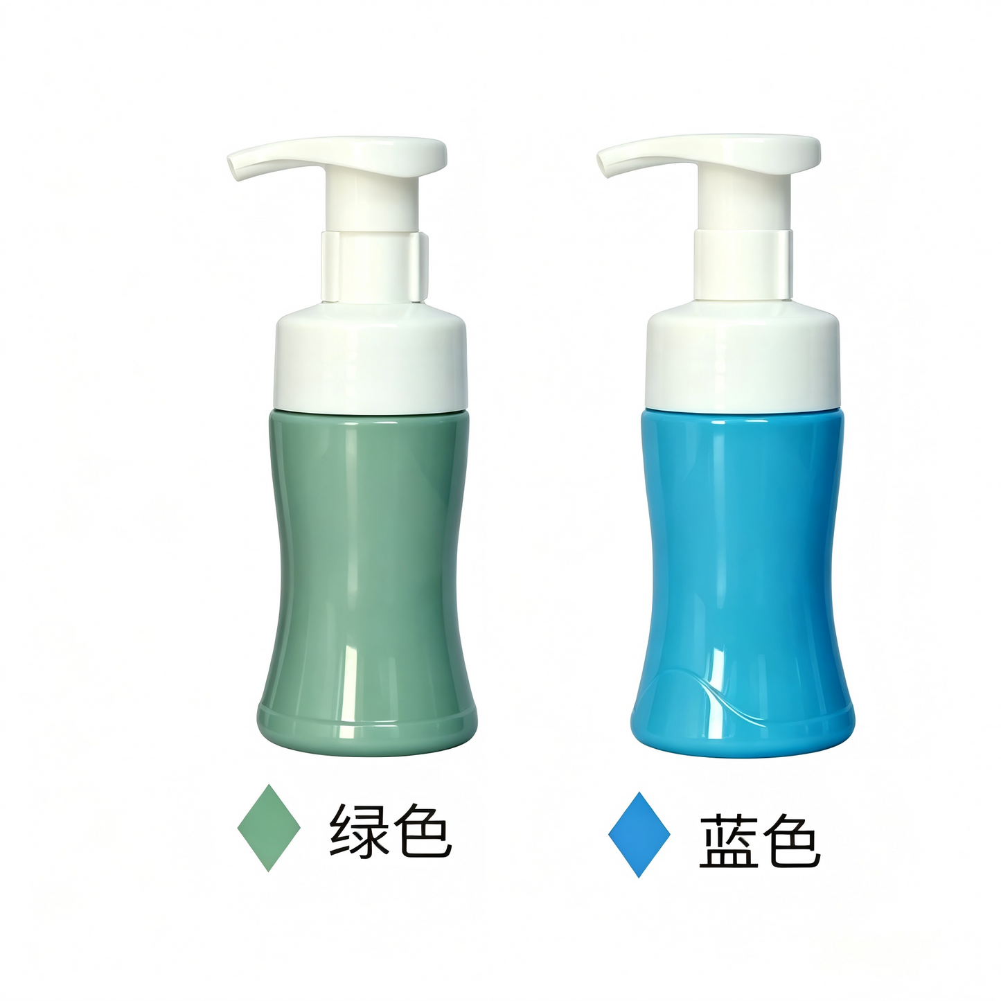 100ml PET Waist-Shape Foaming Pump Bottle | Facial Cleanser & Hand Wash Dispenser