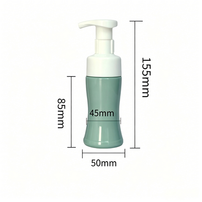 100ml PET Waist-Shape Foaming Pump Bottle | Facial Cleanser & Hand Wash Dispenser
