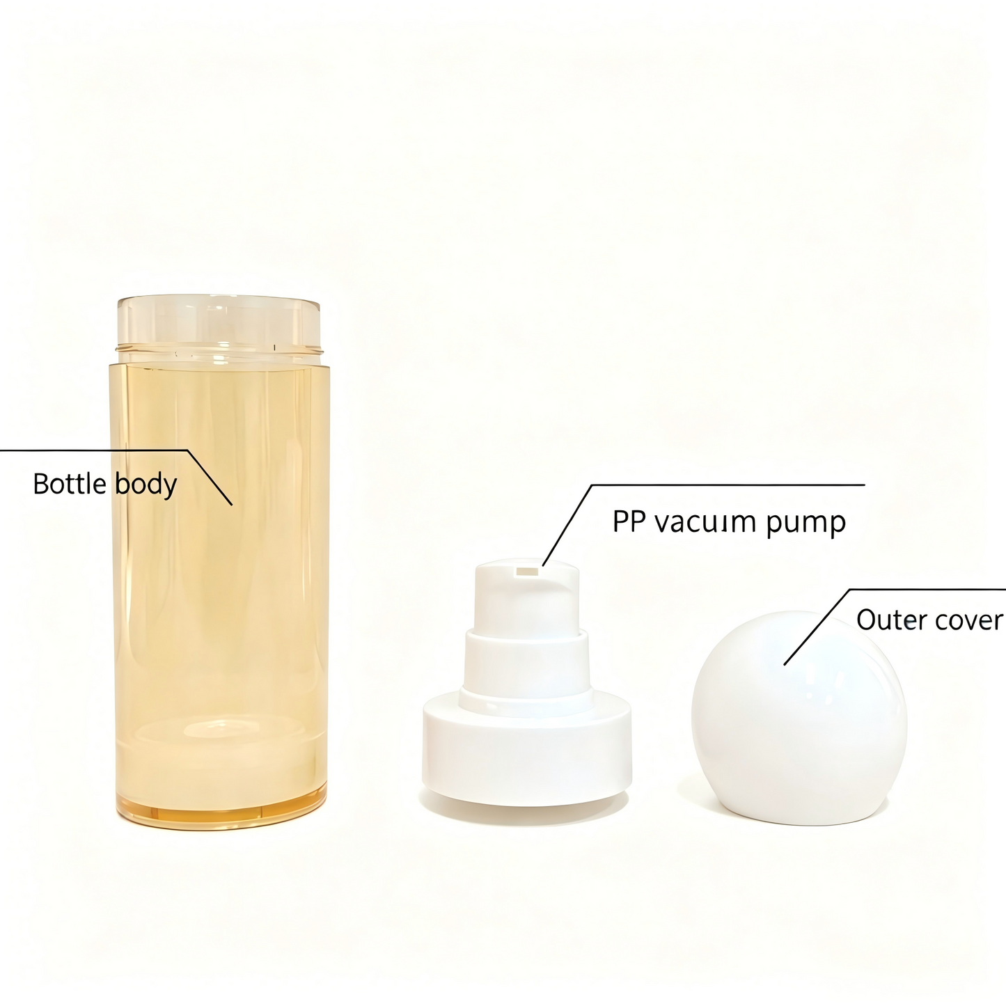 Airless Vacuum Bottle 50-110ml | Lotion Serum | OEM