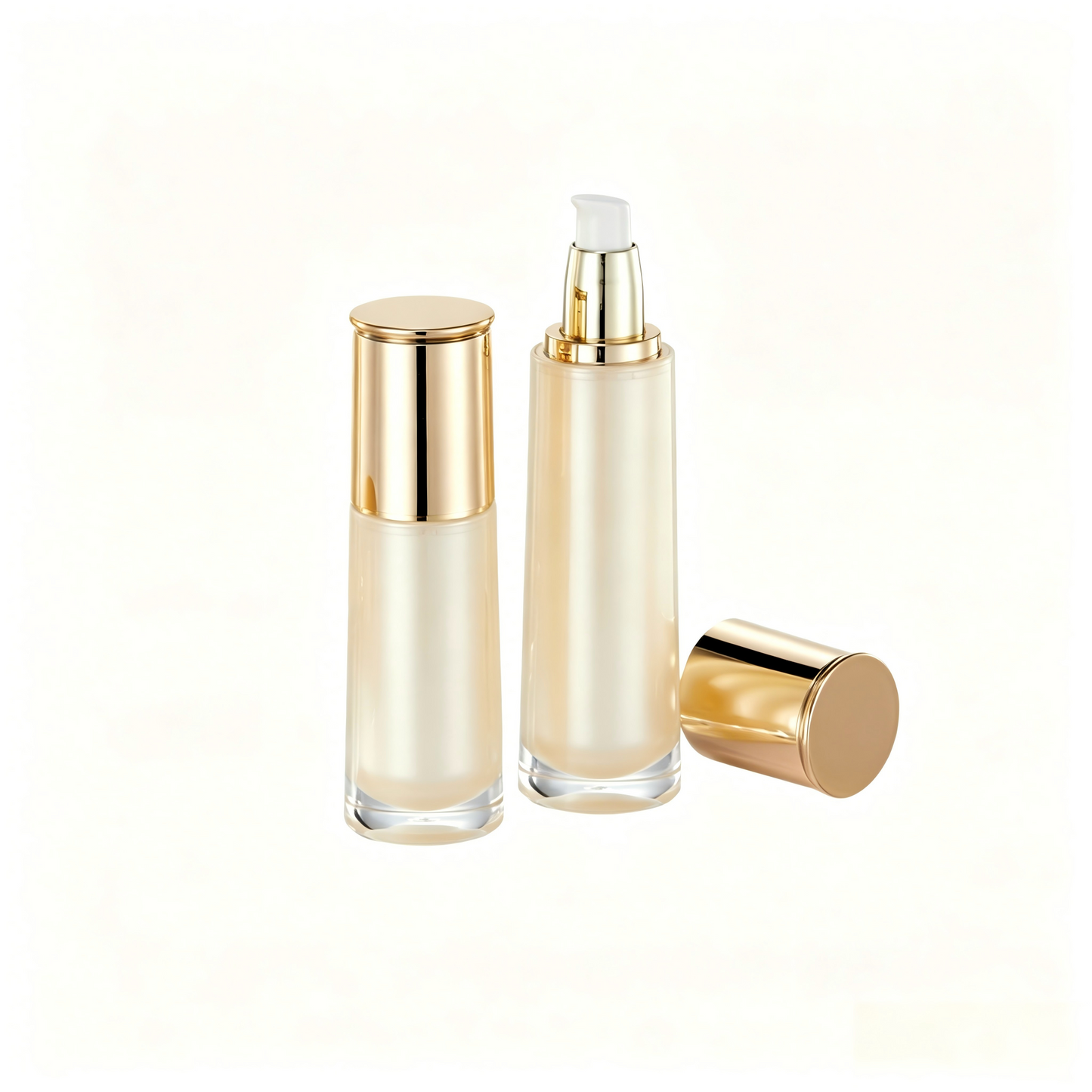 Complete Acrylic Skincare Packaging Set | Toner Lotion Serum Cream Jar | OEM