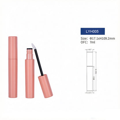 LIYAN Matte Cylinder Lip Gloss Tube LYH005 | OEM Lip Makeup Packaging