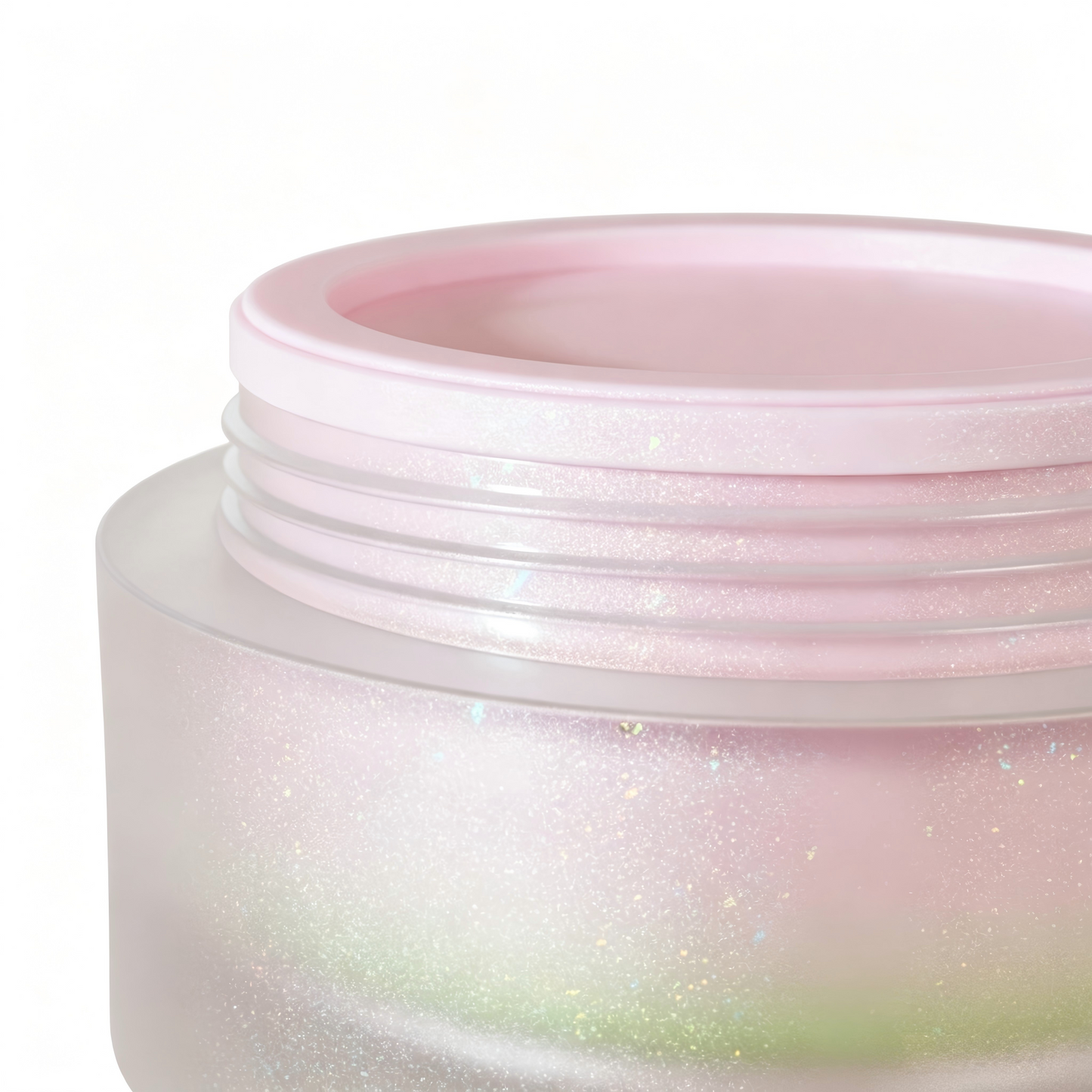 Iridescent Pearl Acrylic Cream Jar | OEM Cosmetic Packaging