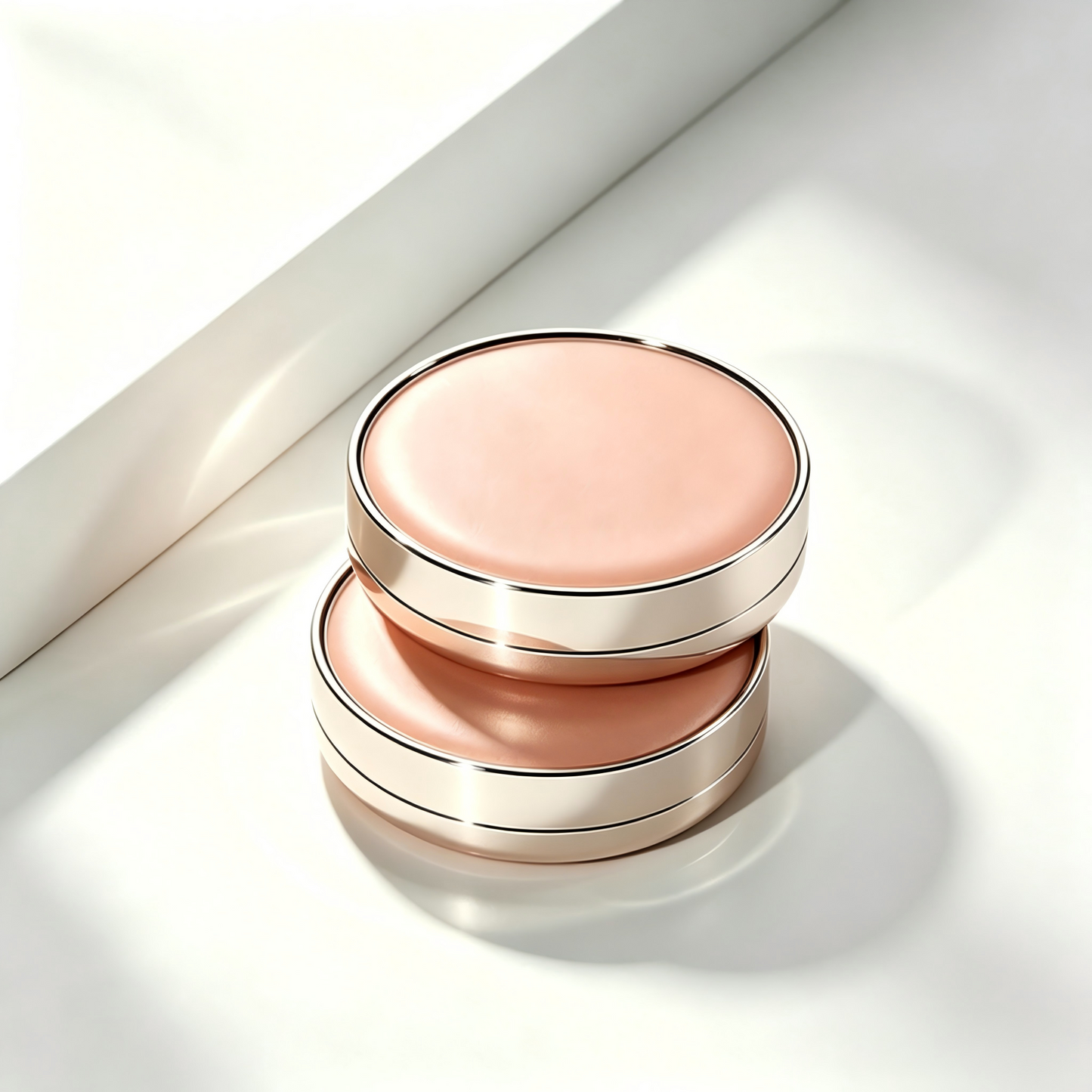 Round Magnetic Air Cushion Compact – Rose Gold ABS | Empty Cosmetic Packaging