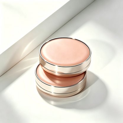 Round Magnetic Air Cushion Compact – Rose Gold ABS | Empty Cosmetic Packaging