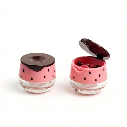 Novelty Lip Gloss Jar | Watermelon & Honey Bee Design with Applicator | Plastic | Liyan