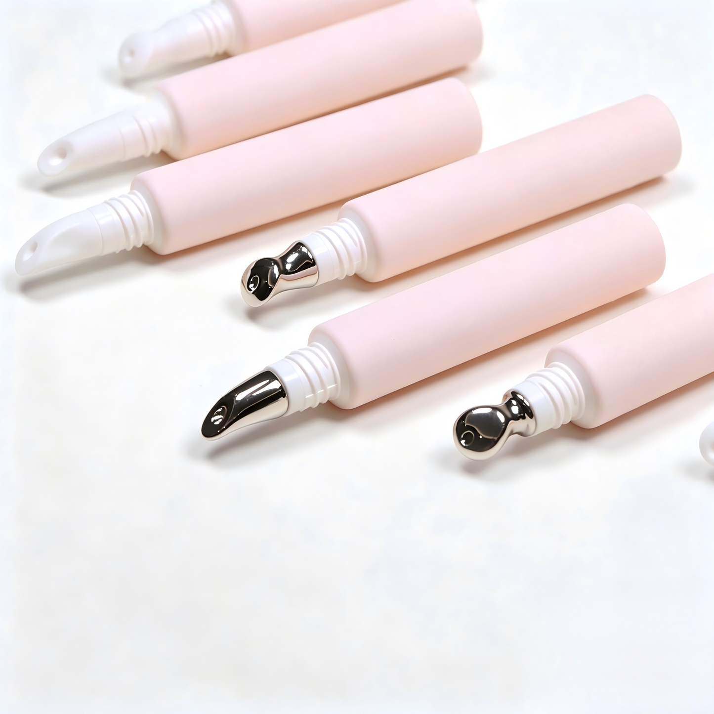 Slim Cylinder Lotion Pump Bottle with Clear Cap – Custom Cosmetic Packaging