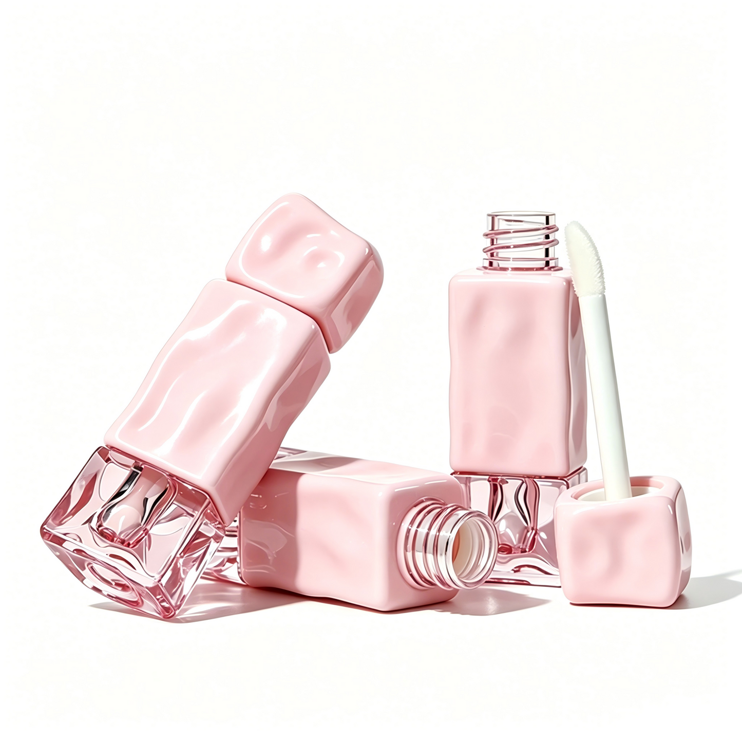 Square Lip Gloss & Lip Mud Tube – Cloud Texture | ABS+AS | 71mm