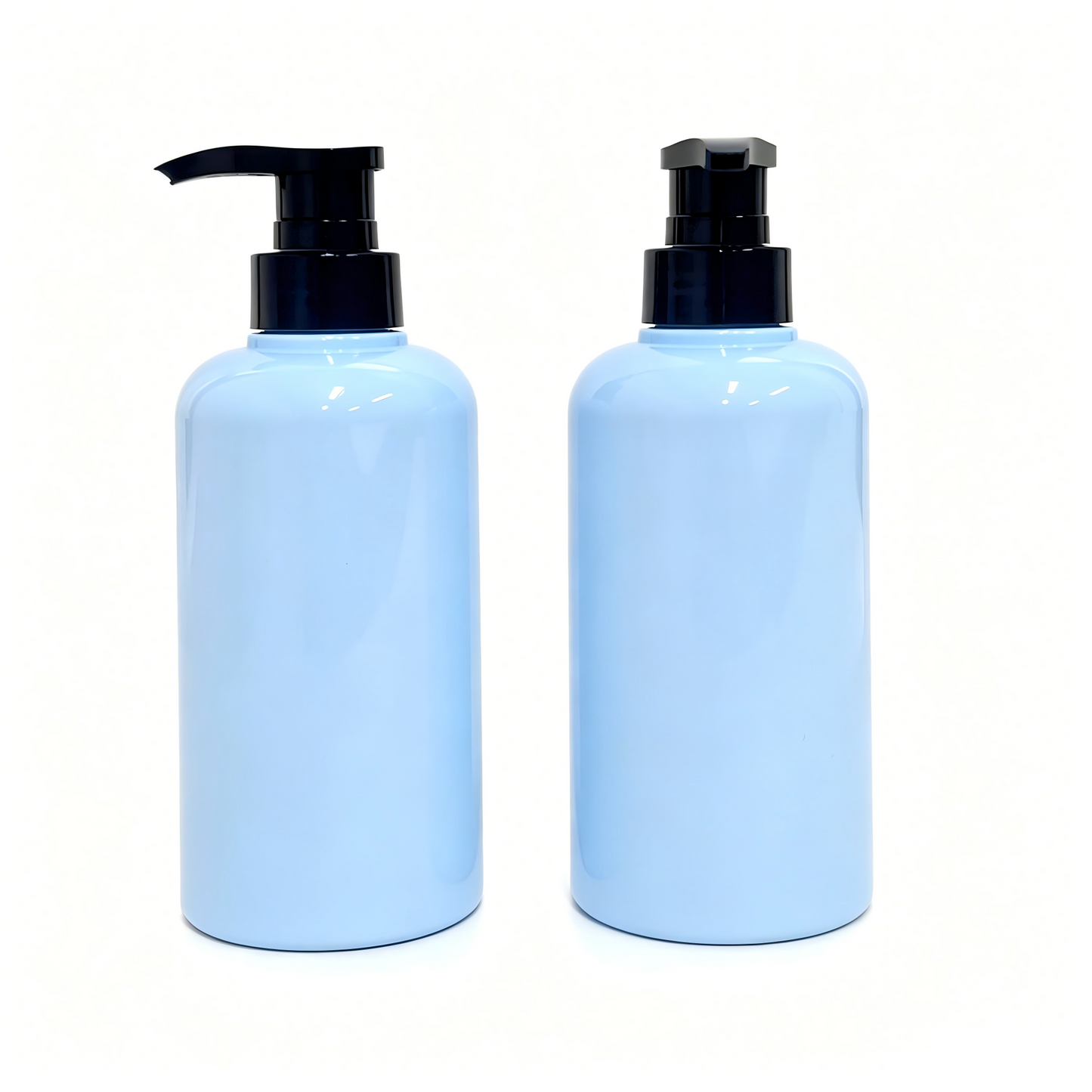 400ml Thick-Wall Round Shoulder PET Lotion Pump Bottle | Body Wash Shampoo Dispenser | OEM