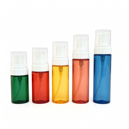 100ml–200ml Pastel PET Foam Pump Bottle | Foaming Facial Cleanser Mousse Bottle | OEM