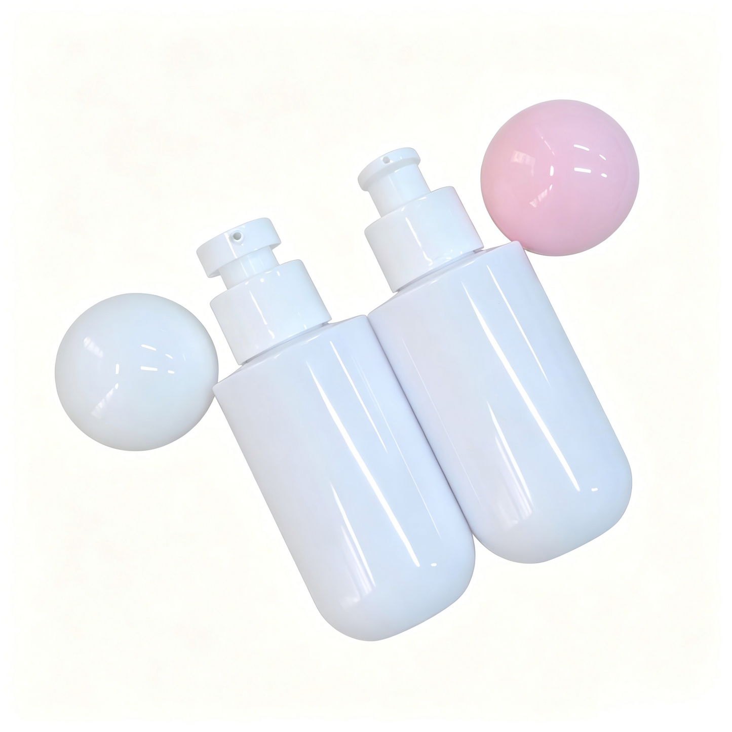 100ml Round Ball Cap PET Spray Bottle | Mist Sprayer for Toner Sunscreen Travel Refill | OEM