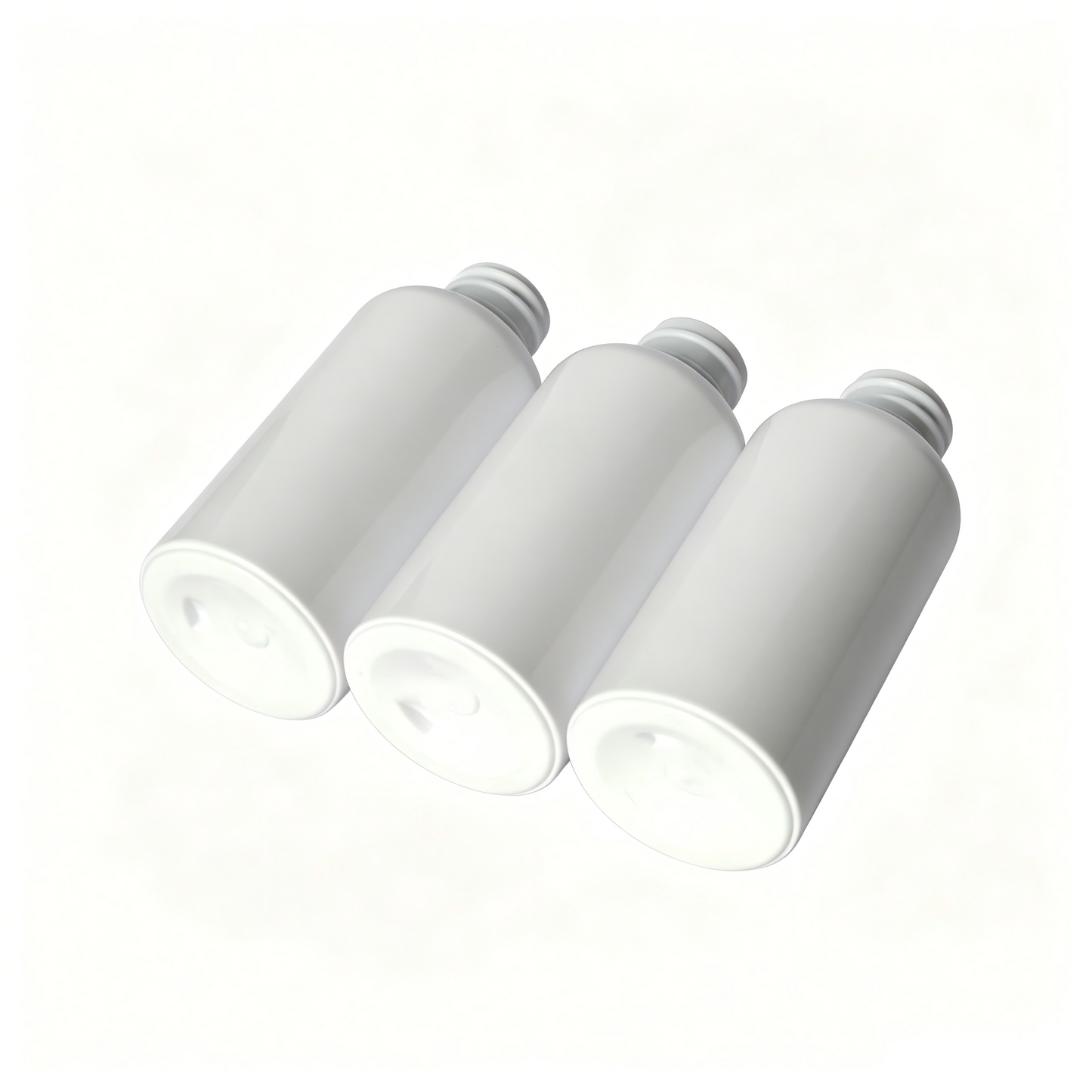 30ml 40ml 50ml Mini Round Shoulder PET Lotion Pump Bottle | Serum Essence Travel Bottle | OEM