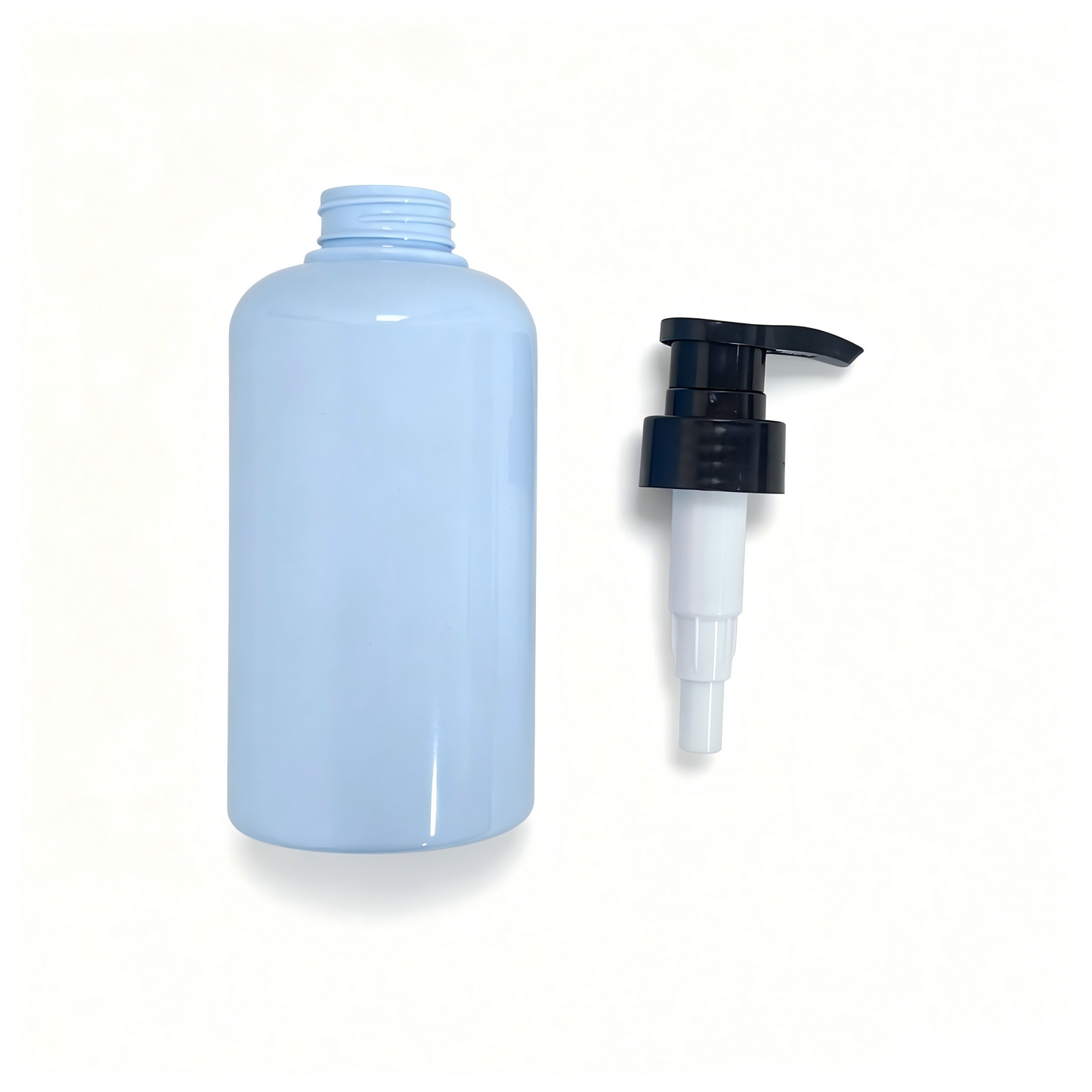 400ml Thick-Wall Round Shoulder PET Lotion Pump Bottle | Body Wash Shampoo Dispenser | OEM