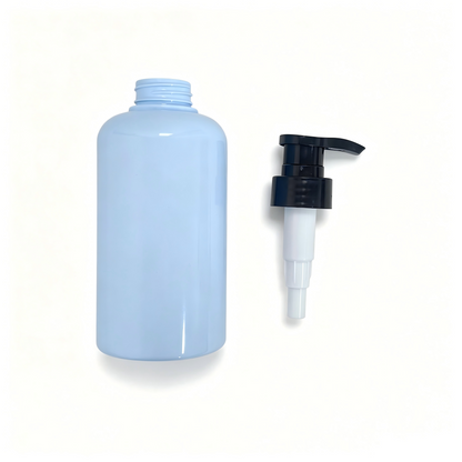400ml Thick-Wall Round Shoulder PET Lotion Pump Bottle | Body Wash Shampoo Dispenser | OEM