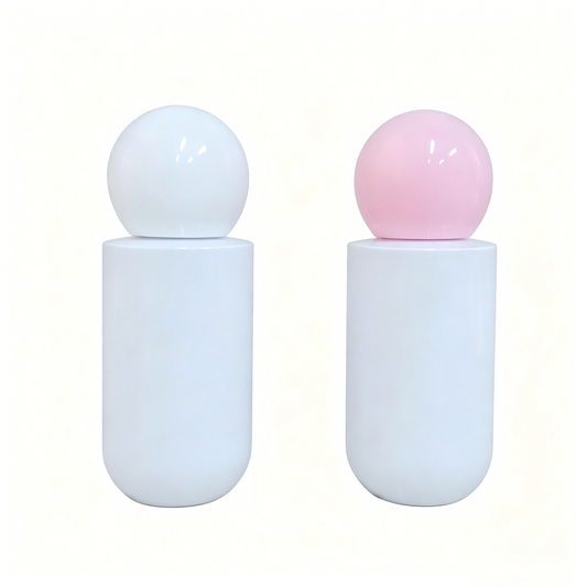 100ml Round Ball Cap PET Spray Bottle | Mist Sprayer for Toner Sunscreen Travel Refill | OEM