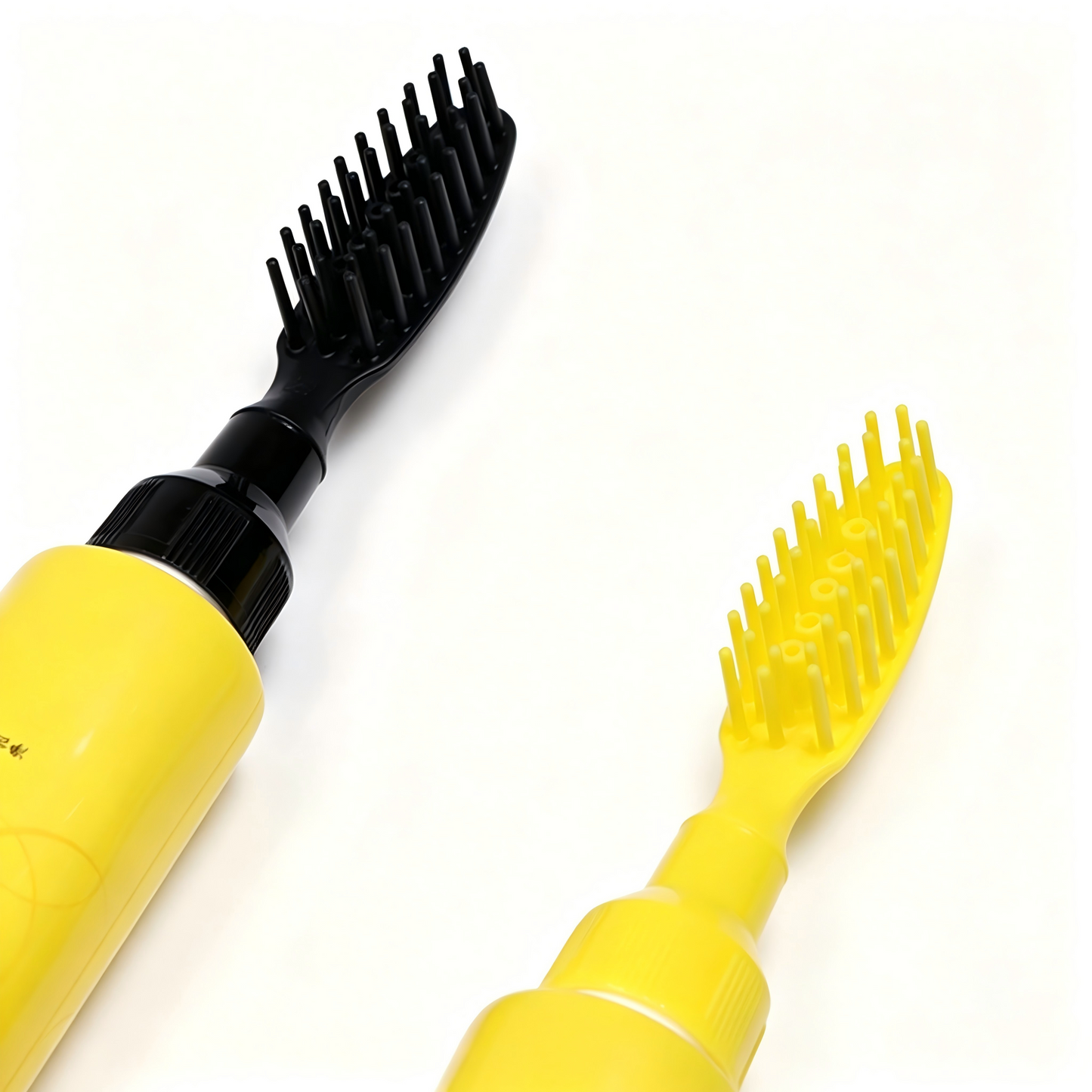 Yellow Hair Dye Cream Tube with Dual Brush Applicator | Cosmetic Packaging