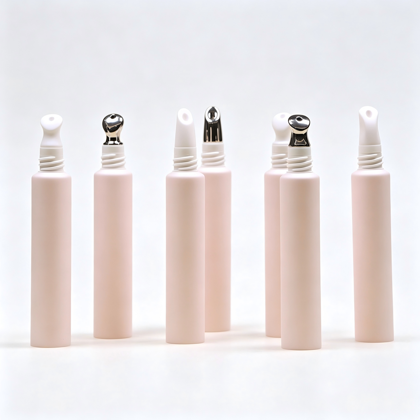 Slim Cylinder Lotion Pump Bottle with Clear Cap – Custom Cosmetic Packaging