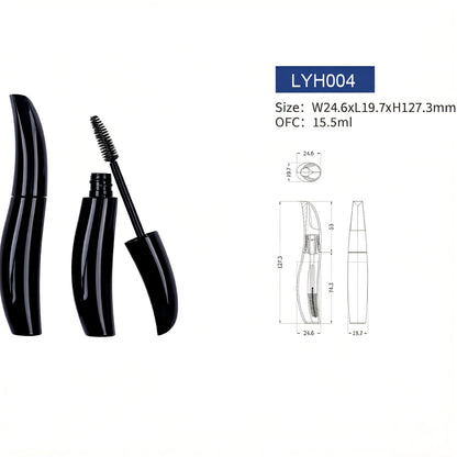 LIYAN Curved S-Shape Mascara Tube LYH004 | OEM Eye Makeup Packaging