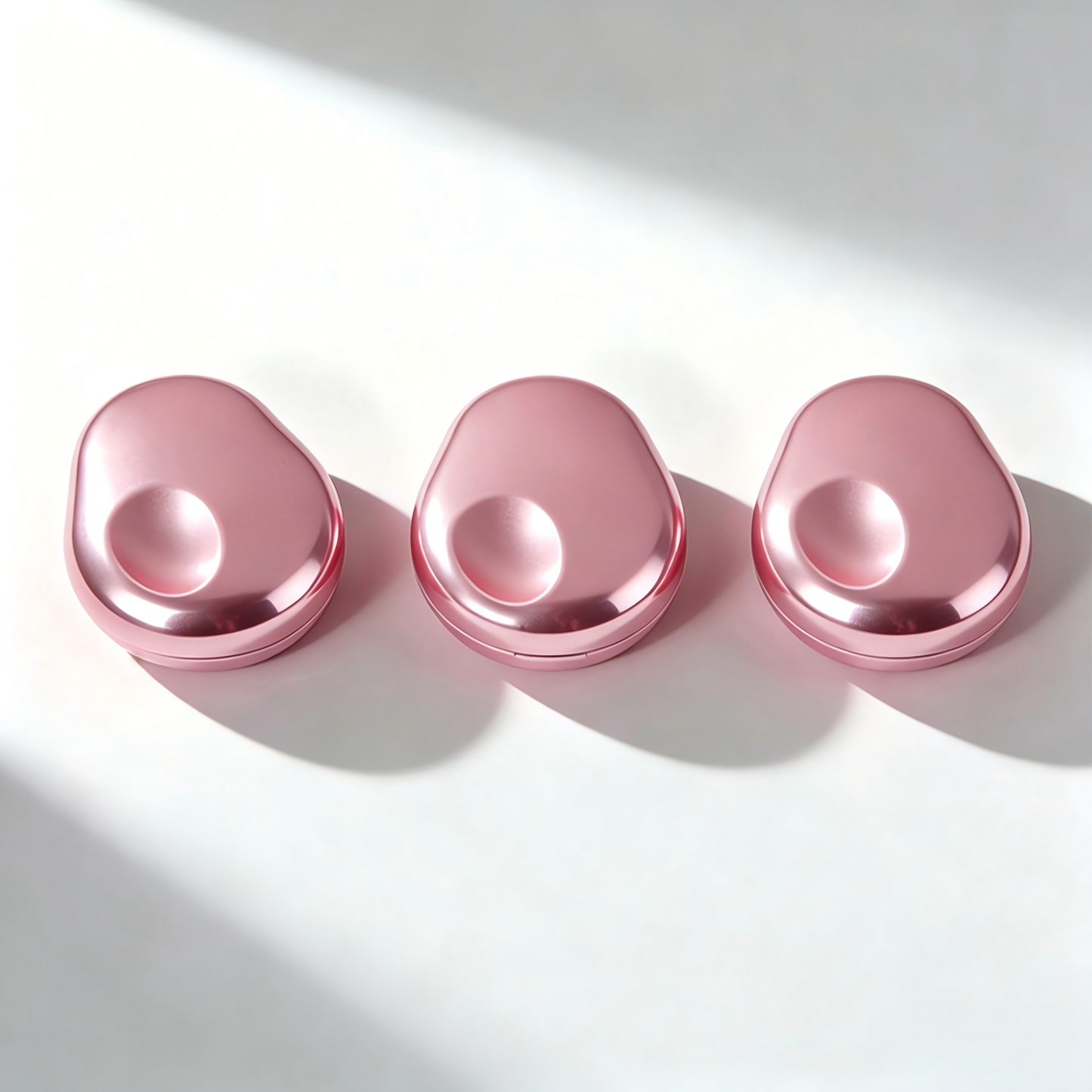Oval Irregular Magnetic Eyeshadow Case | Single / 5-Pan Rotating Push-Pull | ABS+AS Plastic | In Stock