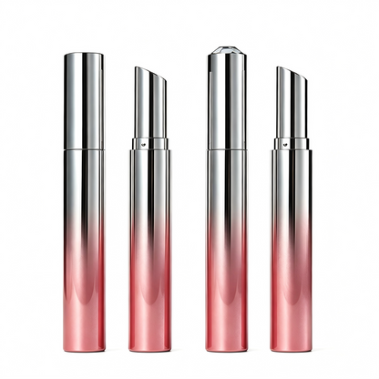 Round Snap-Fit Lipstick Tube – Flat & Diamond Cap | ABS+AS | 2060A# / 2060B#