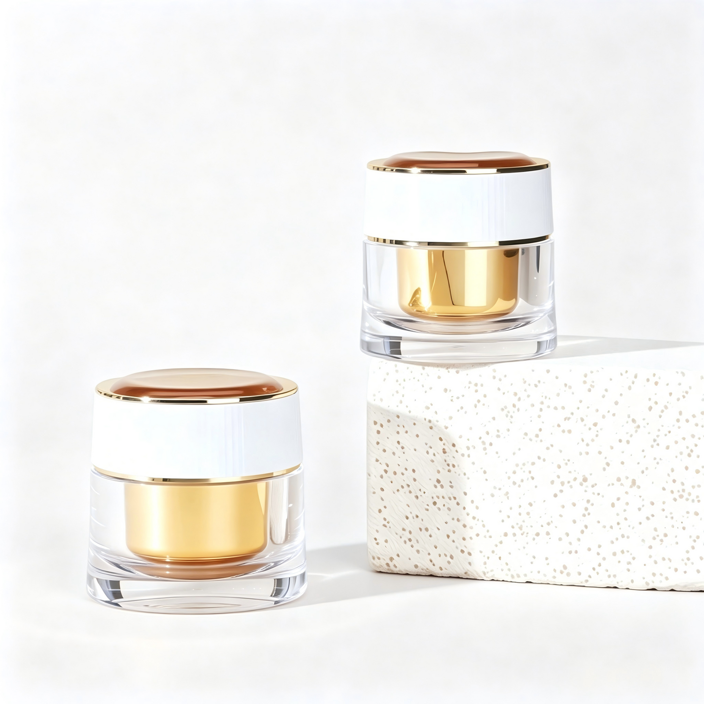 Luxury Acrylic Skincare Packaging Set | OEM Cosmetic Bottles & Jars