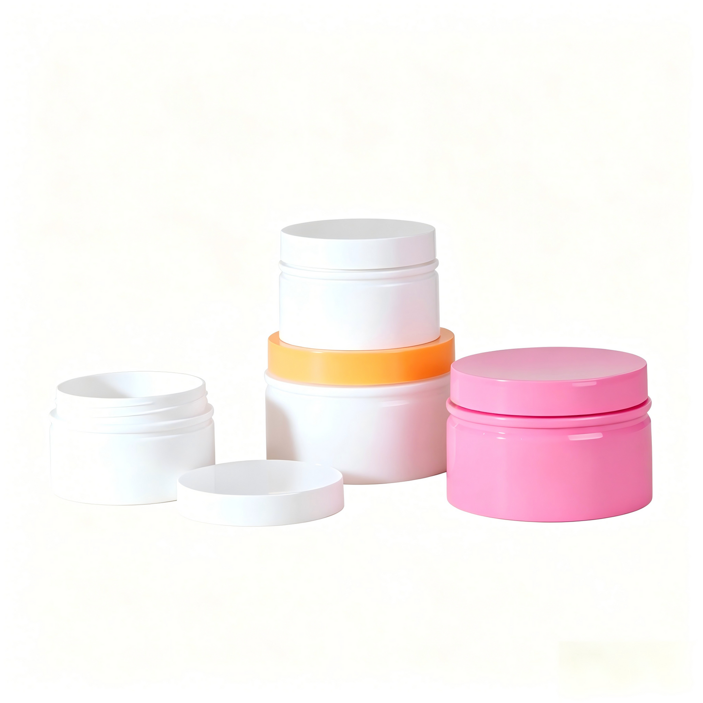 Plastic Cream Jar | OEM Cosmetic Packaging for Face Cream & Moisturizer