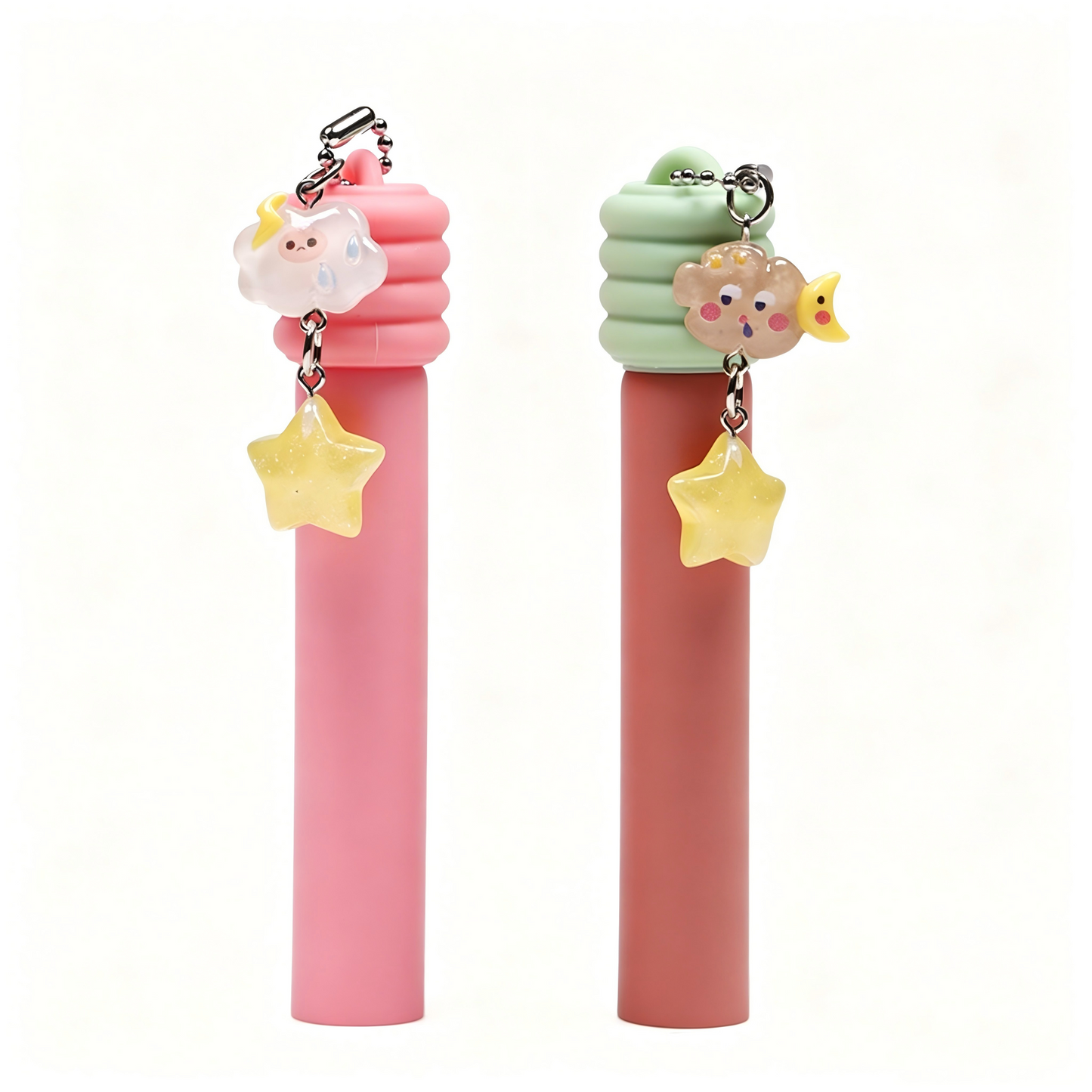Cute Cartoon Lip Gloss Tube with Charm Cap & Star Pendant – Custom Cosmetic Packaging