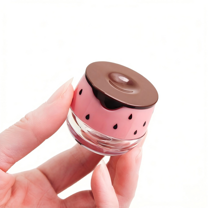 Novelty Lip Gloss Jar | Watermelon & Honey Bee Design with Applicator | Plastic | Liyan