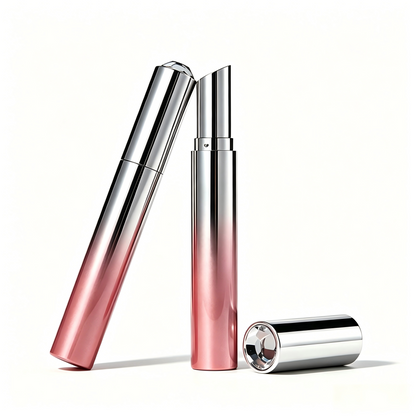 Round Snap-Fit Lipstick Tube – Flat & Diamond Cap | ABS+AS | 2060A# / 2060B#