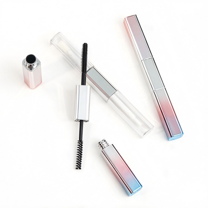 Dual-Ended Square Mascara & Eyeliner Tube 9.2ml | Gradient Blue | ABS | Liyan