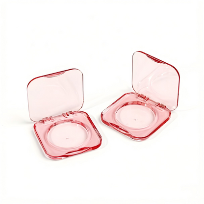 Square Single-Pan Blush & Eyeshadow Compact | Clear & Mirror Lid | ABS | Liyan