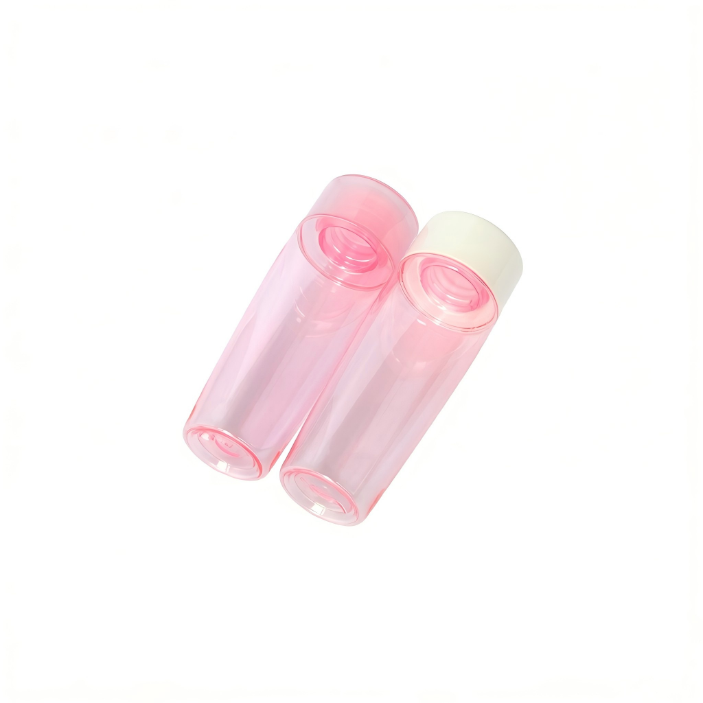 60ml Pink Oval PET Bottle | Travel Refillable Toner & Lotion Dispenser