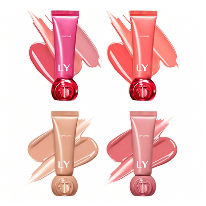 Luxury Lip Gloss Squeeze Tube with Ball Applicator – Multi-Color Collection
