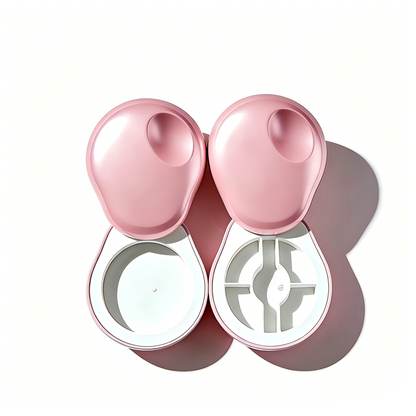 Oval Irregular Magnetic Eyeshadow Case | Single / 5-Pan Rotating Push-Pull | ABS+AS Plastic | In Stock