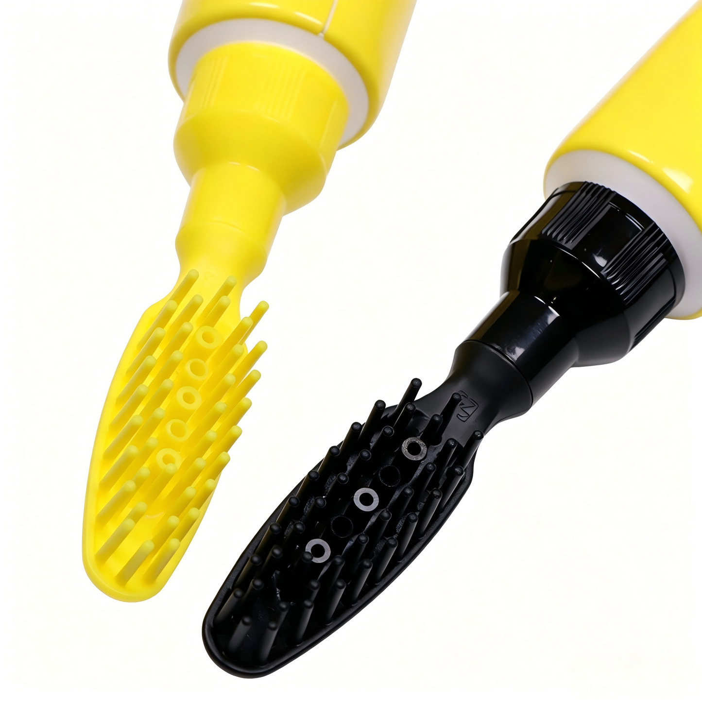 Yellow Hair Dye Cream Tube with Dual Brush Applicator | Cosmetic Packaging