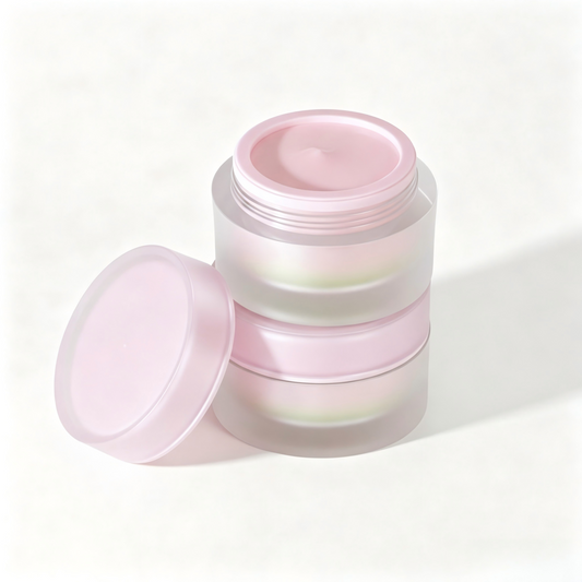 Iridescent Pearl Acrylic Cream Jar | OEM Cosmetic Packaging