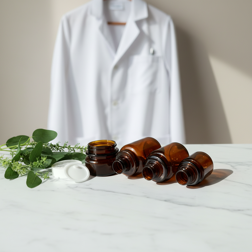 Amber Skincare Bottle Set 30g-100ml | OEM Custom