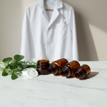 Amber Skincare Bottle Set 30g-100ml | OEM Custom