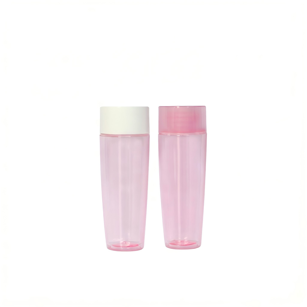 60ml Pink Oval PET Bottle | Travel Refillable Toner & Lotion Dispenser