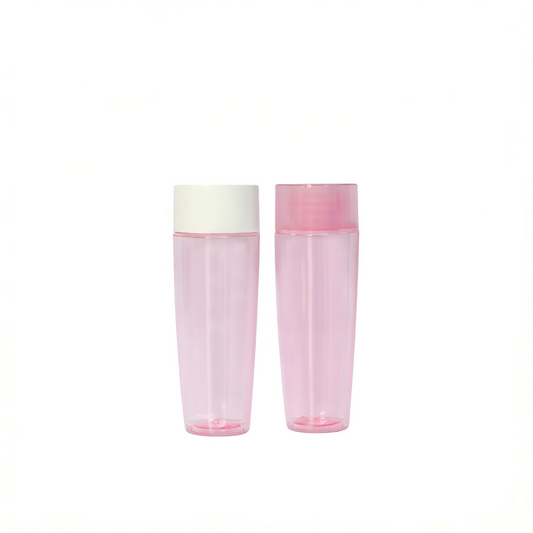 60ml Pink Oval PET Bottle | Travel Refillable Toner & Lotion Dispenser