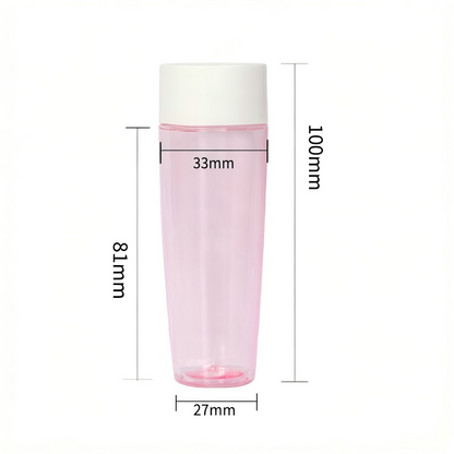 60ml Pink Oval PET Bottle | Travel Refillable Toner & Lotion Dispenser
