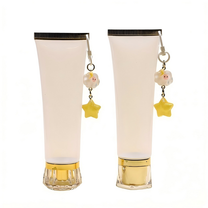 Gradient Hand Cream Tube with Cartoon Keychain Charm – Custom Cosmetic Packaging