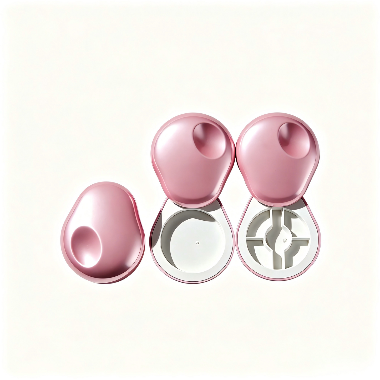 Oval Irregular Magnetic Eyeshadow Case | Single / 5-Pan Rotating Push-Pull | ABS+AS Plastic | In Stock